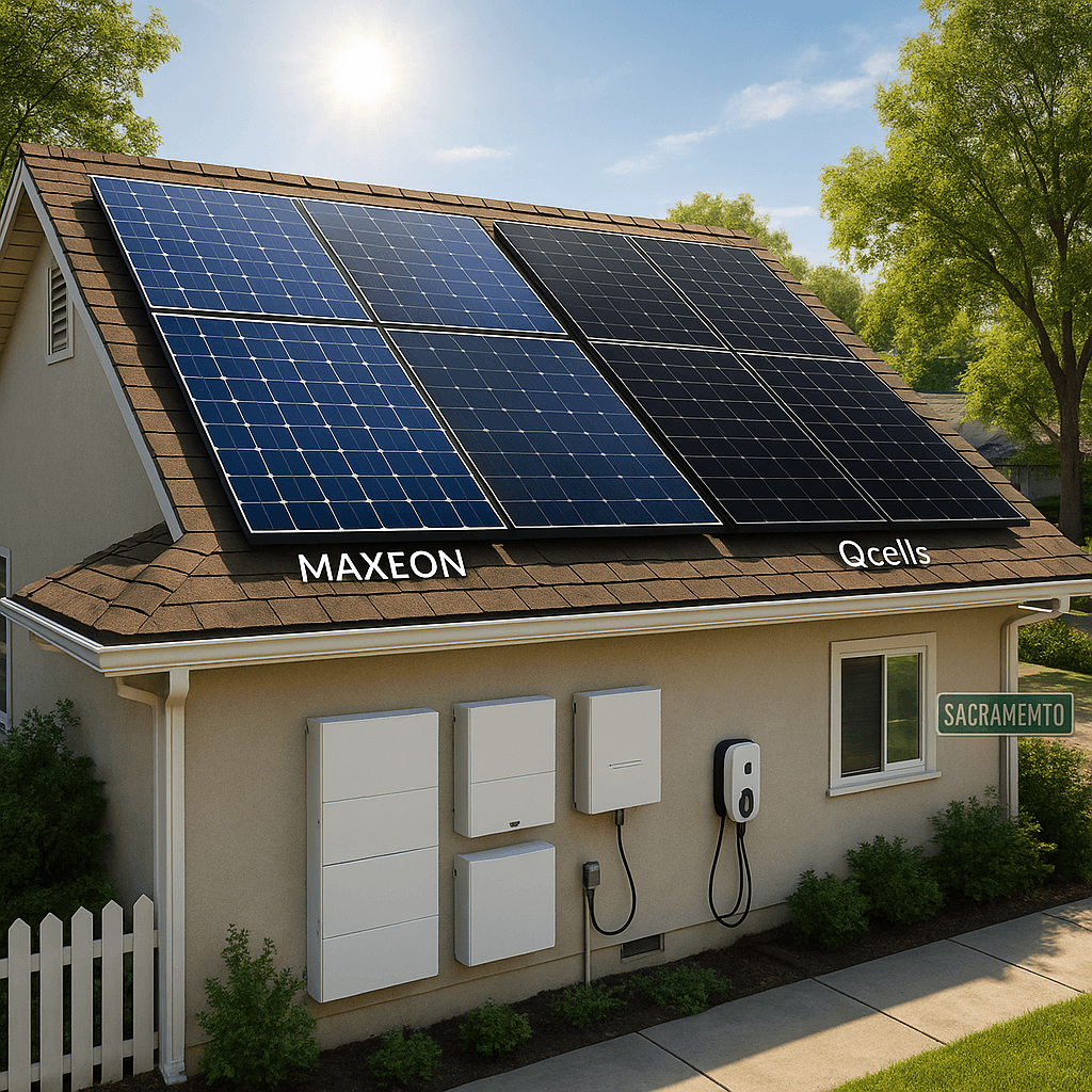 Maxeon vs Qcells: Which Solar Panels Save Sacramento More?