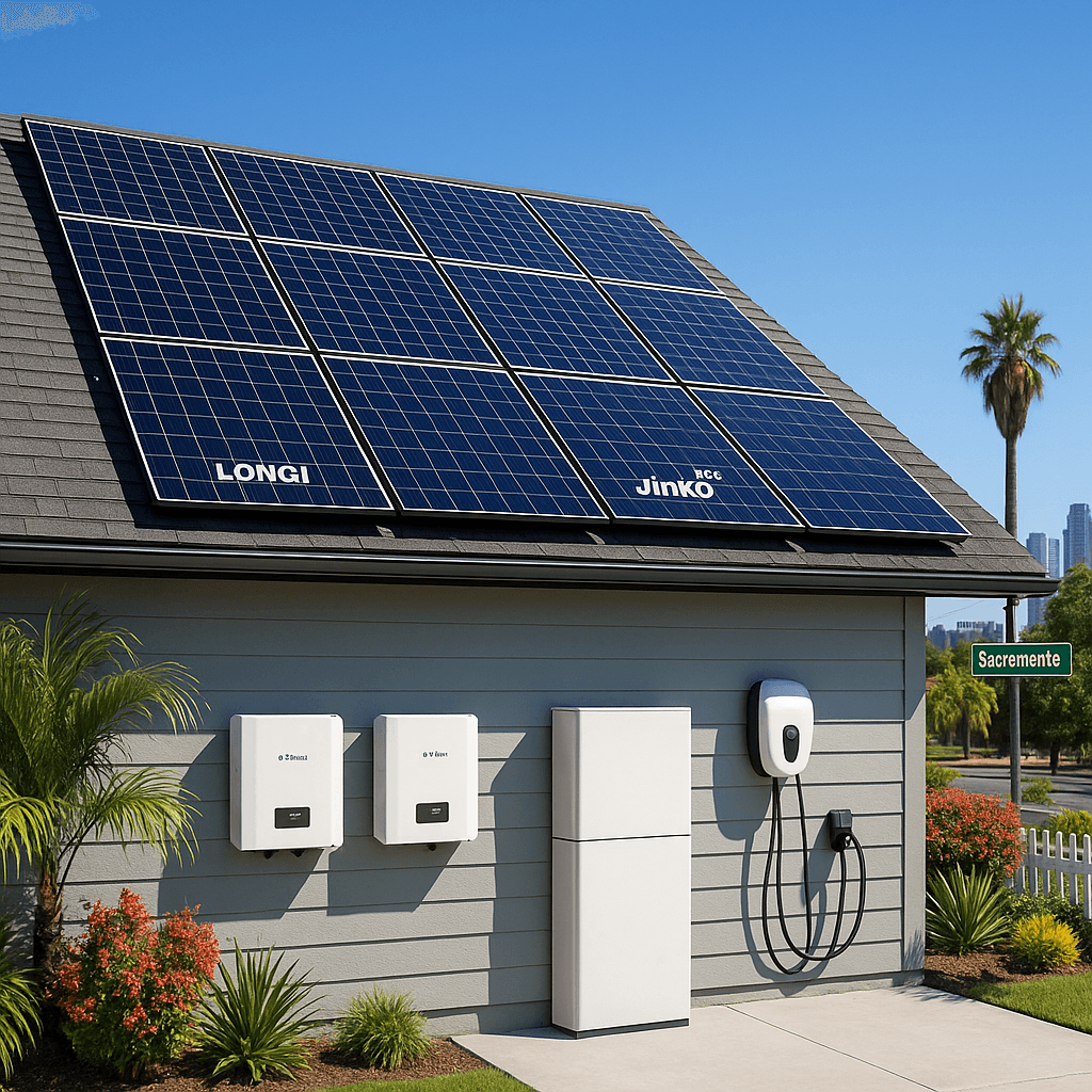 Maximize Solar Savings in Sacramento Heat: LONGI vs. Jinko
